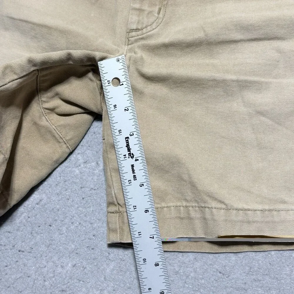 Patagonia Stand Up Shorts Men’s 34 Tan Organic Cotton Canvas 6”Heritage VTG